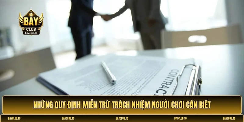 miễn trừ trách nhiệm