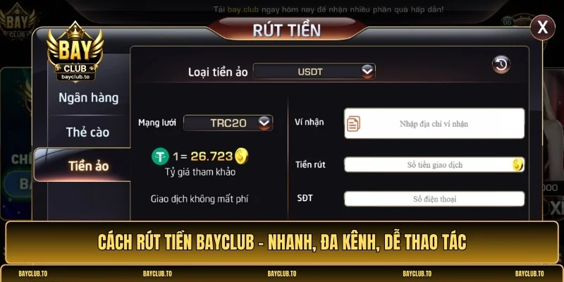 rút tiền Bayclub